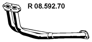 Tuyau d'échappement EBERSPÄCHER 08.592.70