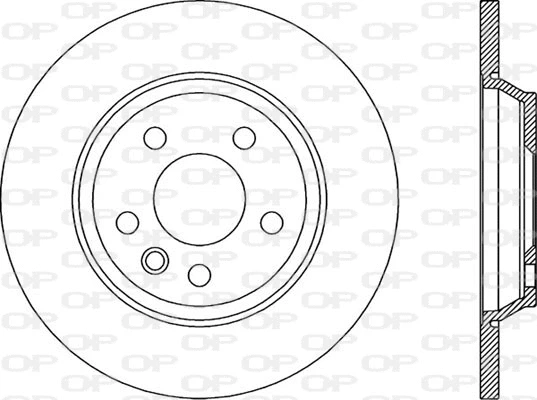 Disque de frein OPEN PARTS BDA1897.10