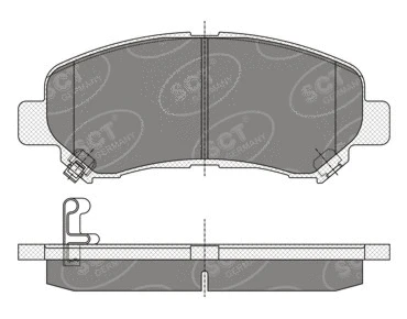 Kit de plaquettes de frein, frein à disque SCT - MANNOL SP 337 PR