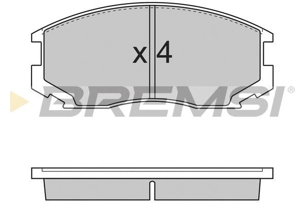 Kit de plaquettes de frein, frein à disque BREMSI BP2732