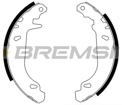 Jeu de mâchoires de frein BREMSI GF0105