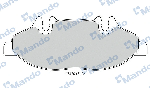 Kit de plaquettes de frein, frein à disque MANDO MBF015208