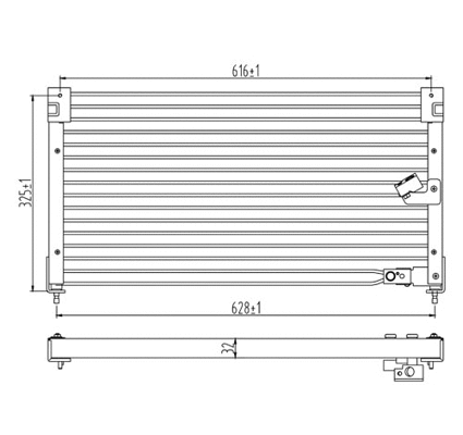 Condenseur, climatisation HART 606 103