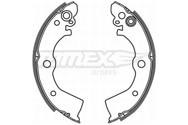 Jeu de mâchoires de frein TOMEX Brakes TX 21-50
