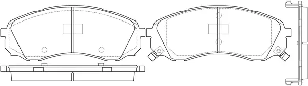 Kit de plaquettes de frein, frein à disque FIT FP0003