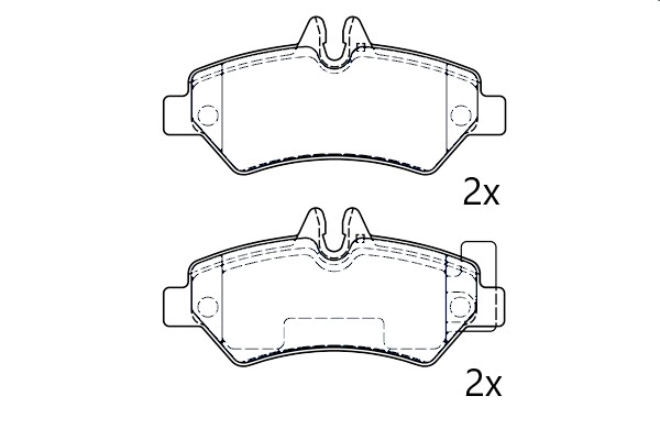 Kit de plaquettes de frein, frein à disque Omnicraft 2675953