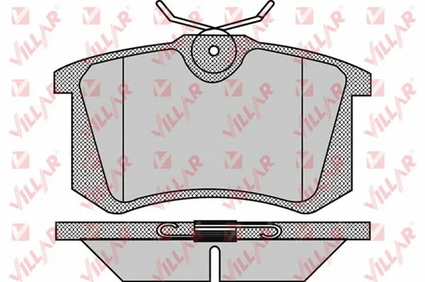 Kit de plaquettes de frein, frein à disque VILLAR 626.0868