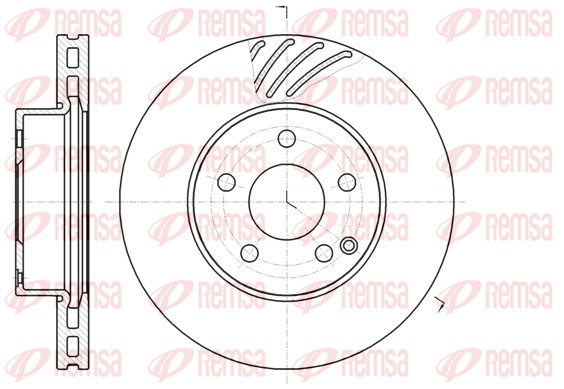 Disque de frein REMSA 61184.10