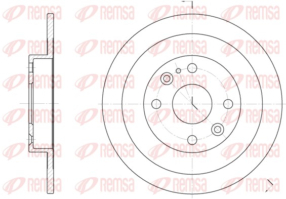 Disque de frein REMSA 6148.00