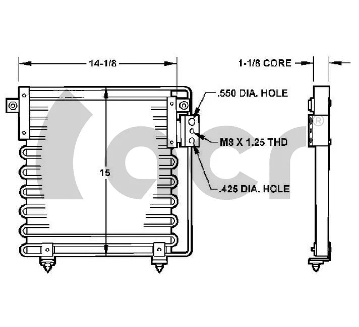 Condenseur, climatisation ACR 300102