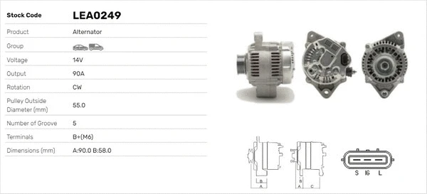 Alternateur LUSA LEA0249