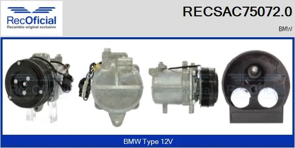 Compresseur, climatisation RECOFICIAL RECSAC75072.0