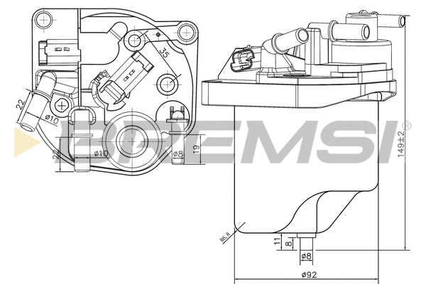 Filtre à carburant BREMSI FE0223