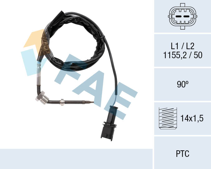 Capteur, température des gaz FAE 68123