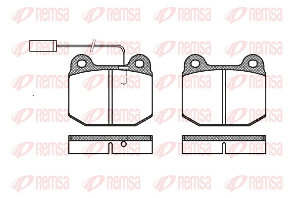 Kit de plaquettes de frein, frein à disque REMSA 0014.21