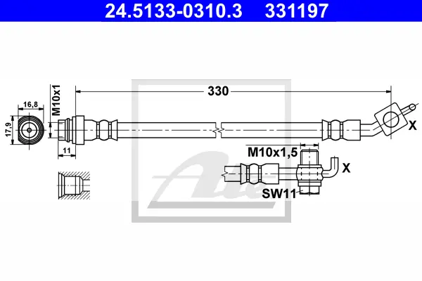 Flexible de frein ATE-APAC 24.5133-0310.3
