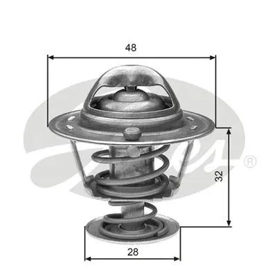 Thermostat, liquide de refroidissement GATES-AU TH32576G1