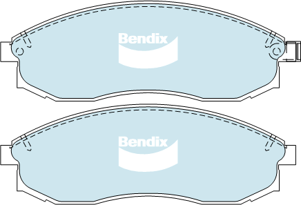 Kit de plaquettes de frein, frein à disque BENDIX-SEA DB1308 HD