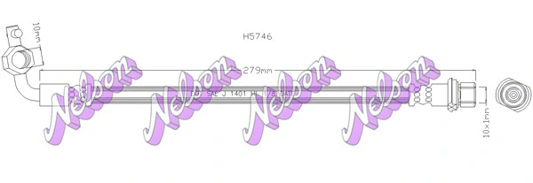 Flexible de frein KAWE H5746