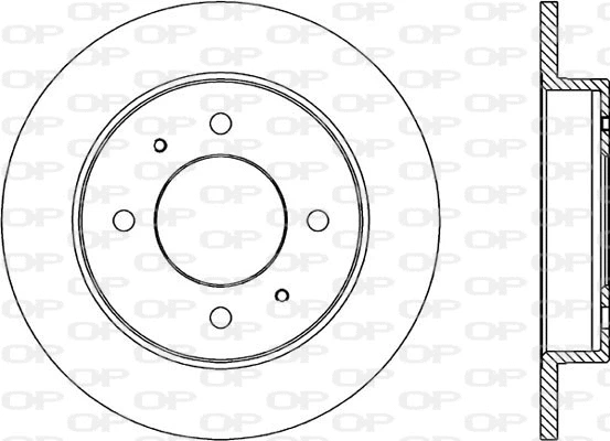 Disque de frein OPEN PARTS BDA1770.10