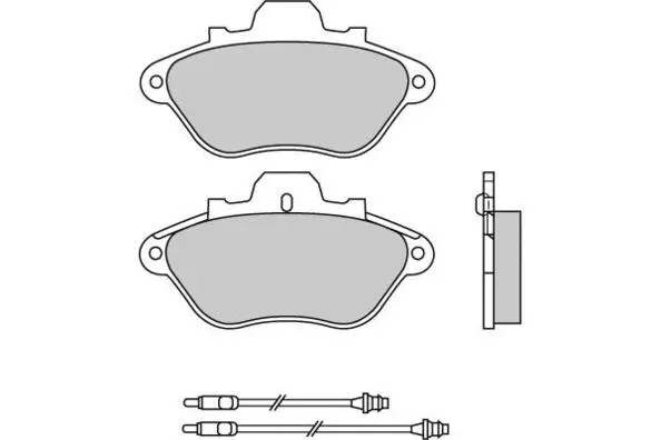 Kit de plaquettes de frein, frein à disque E.T.F. 12-0430