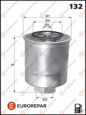 Filtre à carburant EUROREPAR 1611657880
