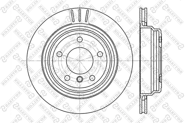 Disque de frein STELLOX 6020-1539V-SX