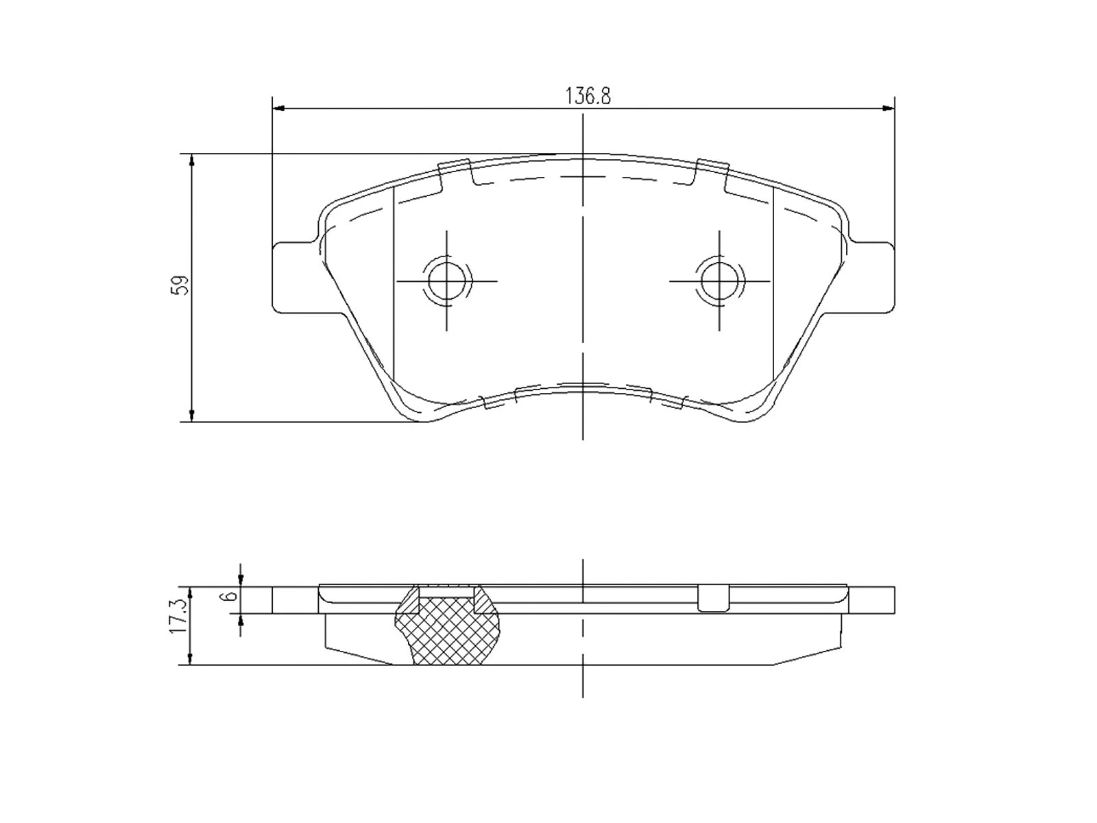 Kit de plaquettes de frein, frein à disque A.Z. Meisterteile AZMT-44-022-1144