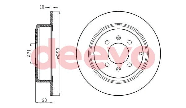Disque de frein DEEVO BD32180