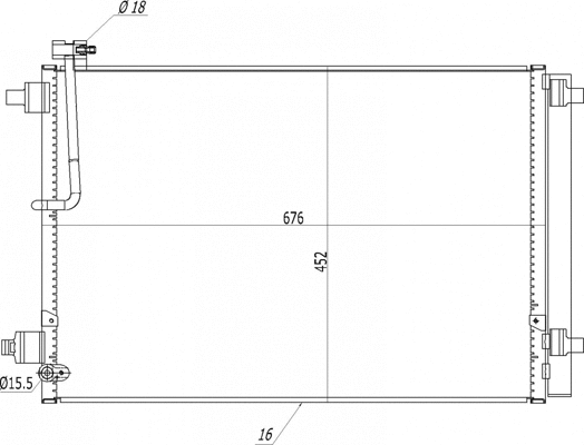 Condenseur, climatisation HART 636 921