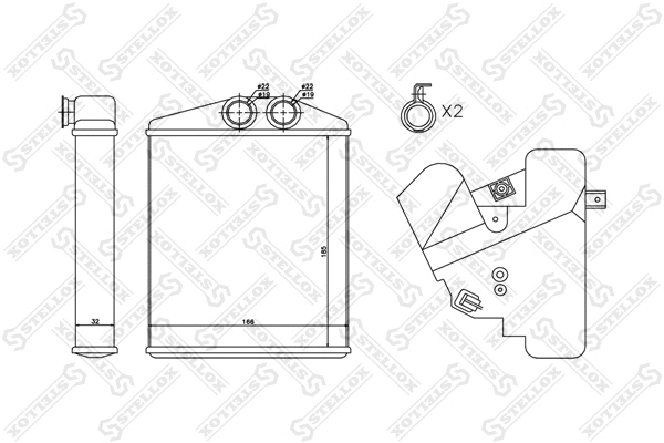 Système de chauffage STELLOX 10-35122-SX
