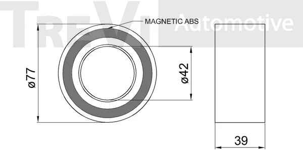 Kit de roulements de roue TREVI AUTOMOTIVE WB2084