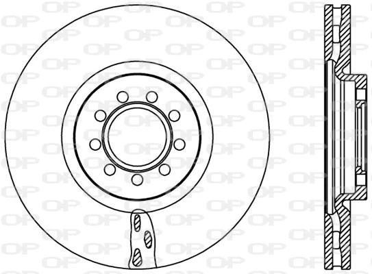 Disque de frein OPEN PARTS BDA2389.20