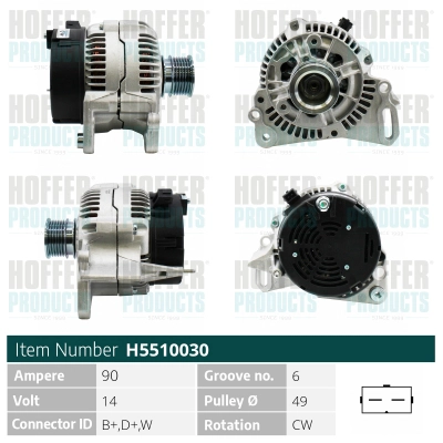 Alternateur HOFFER H5510030