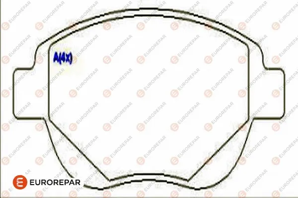 Kit de plaquettes de frein, frein à disque EUROREPAR 1686755380
