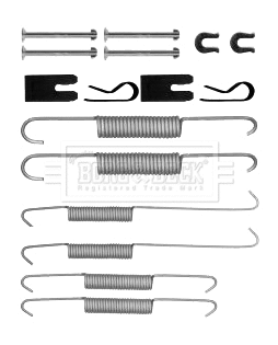 Kit d'accessoires, mâchoire de frein BORG & BECK BBK6329