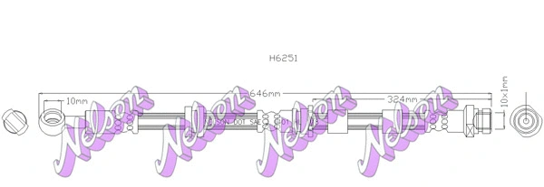 Flexible de frein KAWE H6251