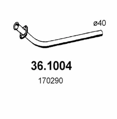 Tuyau d'échappement ASSO 36.1004