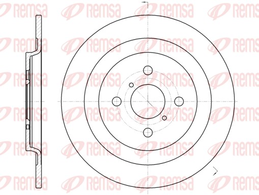 Disque de frein REMSA 61173.00