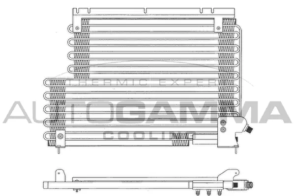 Condenseur, climatisation AUTOGAMMA 102833