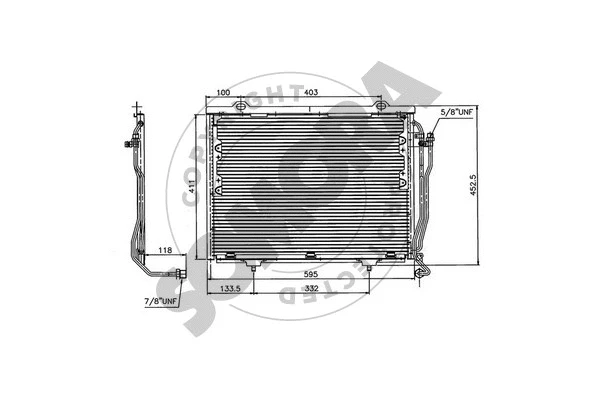 Condenseur, climatisation SOMORA 171260C