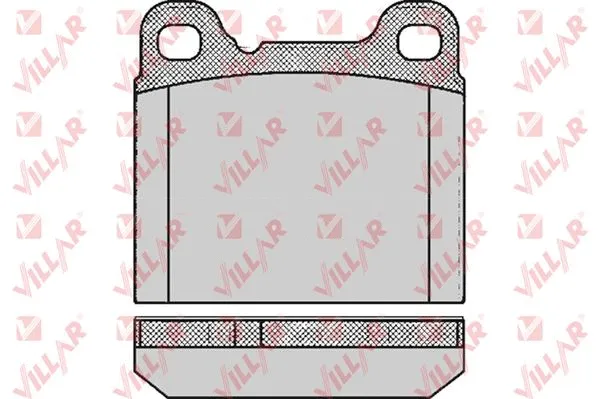 Kit de plaquettes de frein, frein à disque VILLAR 626.0362