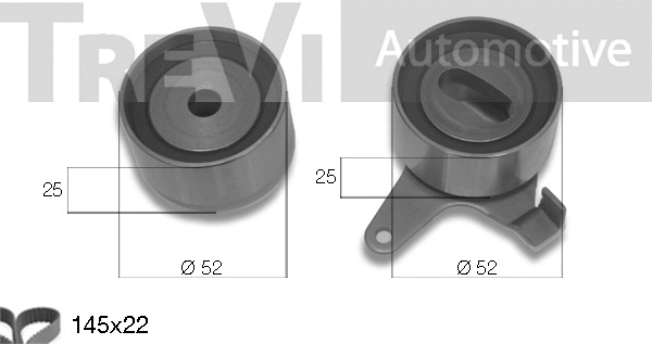 Kit de courroie crantée TREVI AUTOMOTIVE KD1166