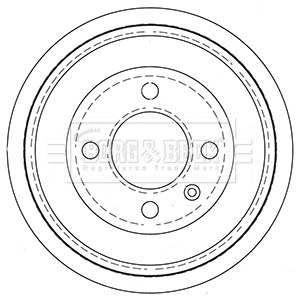 Tambour de frein BORG & BECK BBR7256