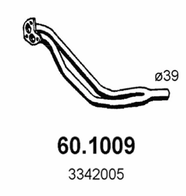 Tuyau d'échappement ASSO 60.1009