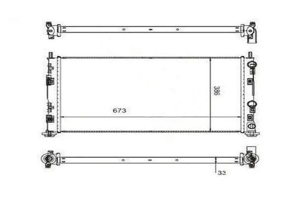 Radiateur, refroidissement du moteur ORDONEZ 2060316