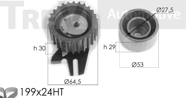 Kit de courroie crantée TREVI AUTOMOTIVE KD1330