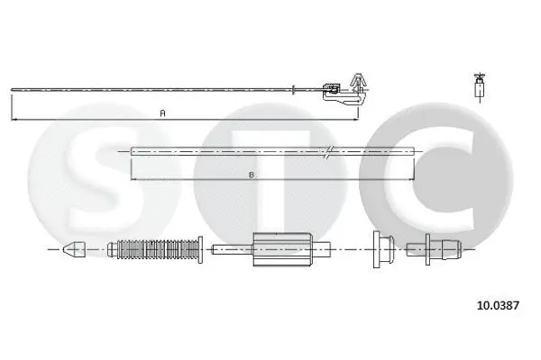 Câble d'accélération STC T483200