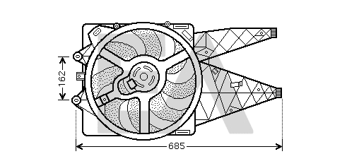 Ventilateur, refroidissement du moteur EACLIMA 33V25027