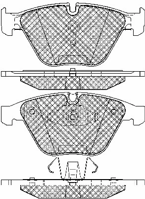 Kit de plaquettes de frein, frein à disque BSF 20021